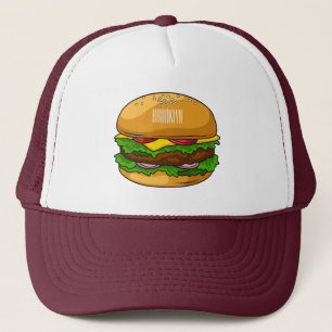 Gorra De Camionero Ilustracion personalizado Hamburger