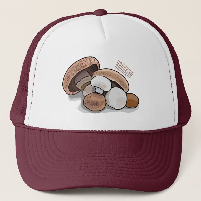 Gorra De Camionero Ilustracion personalizado hongo (Anverso)