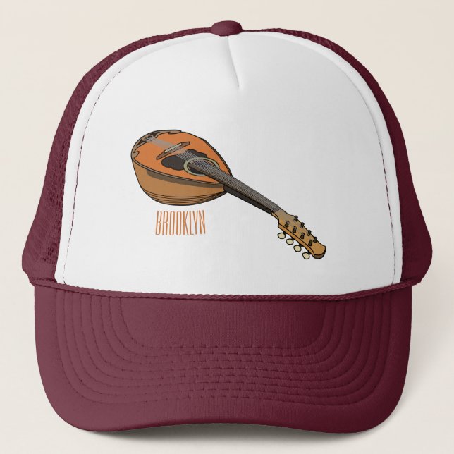 Gorra De Camionero Ilustracion personalizado Mandolin (Anverso)
