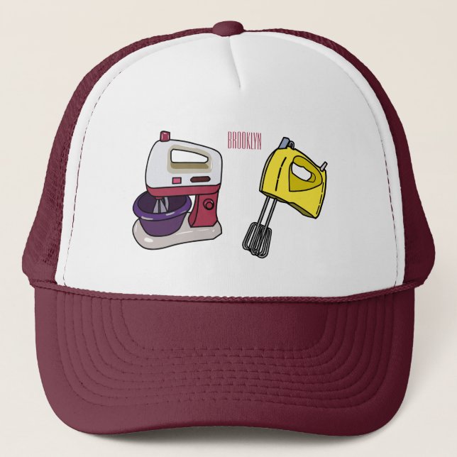 Gorra De Camionero Ilustracion personalizado mezclador (Anverso)