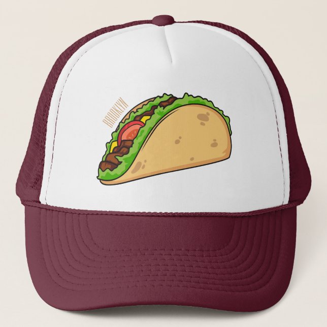 Gorra De Camionero Ilustracion personalizado Taco (Anverso)