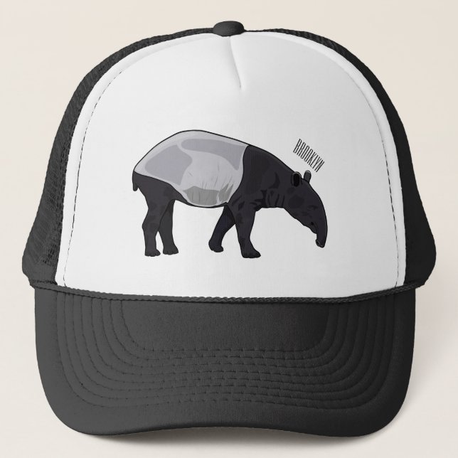 Gorra De Camionero Ilustracion personalizado Tapir (Anverso)