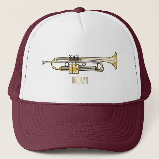 Gorra De Camionero Ilustracion personalizado Trumpet (Anverso)