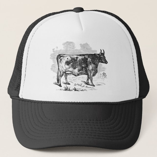 Gorra De Camionero Ilustracion personalizado vaca de Kerry Bull del (Anverso)