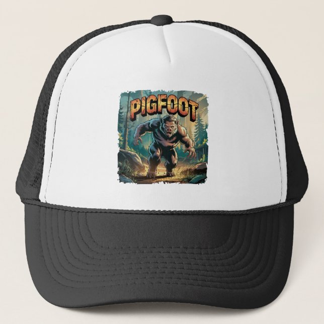 Gorra De Camionero Ilustracion Pigfoot Combo Creation Funny (Anverso)