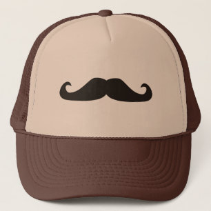 Gorra De Camionero Ilustracion retro de los bigotes del gentelman