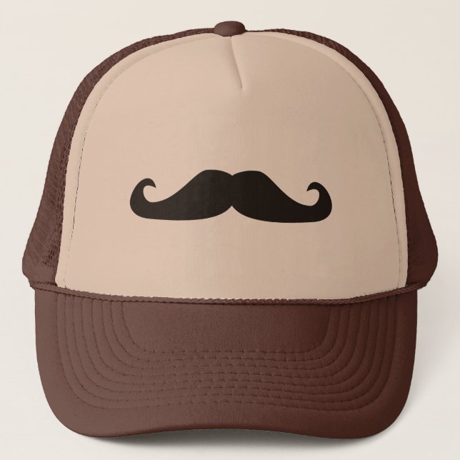 Gorra De Camionero Ilustracion retro de los bigotes del gentelman (Anverso)
