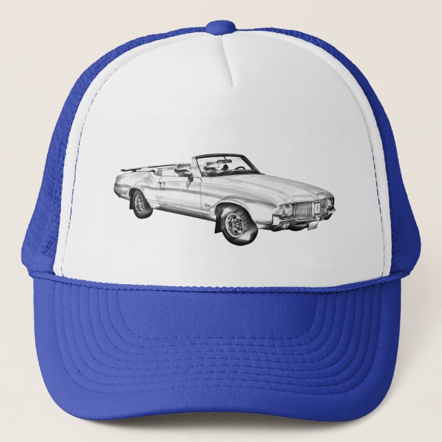 Gorra De Camionero ilustracion Supremo de Autos de 1971 (Anverso)