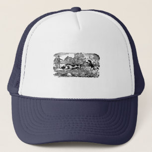 Gorra De Camionero Ilustracion victoriano de arte mascota antiguo