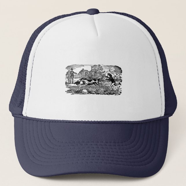 Gorra De Camionero Ilustracion victoriano de arte mascota antiguo (Anverso)