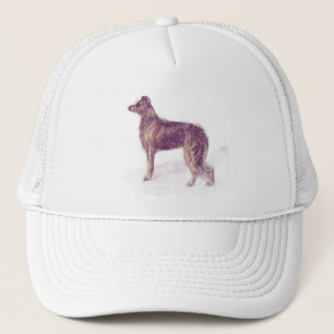 Gorra De Camionero Ilustración vintage del Lebrel Irlandés