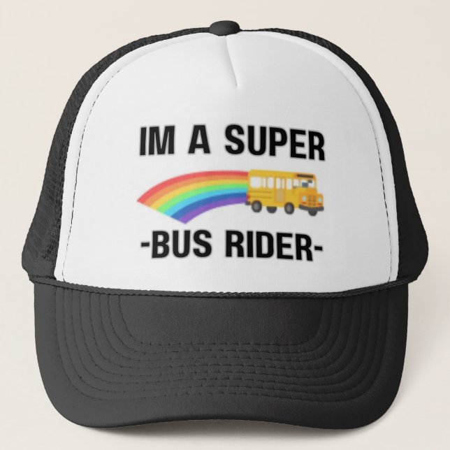 Gorra De Camionero Im A Super Bus Rider (Anverso)