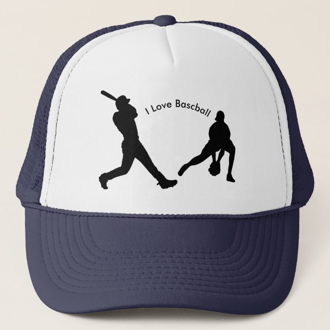 Gorra De Camionero Imagen de béisbol para Trucker Hat (Anverso)