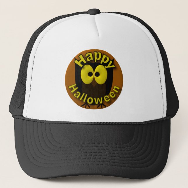 Gorra De Camionero Imagen de búho (Anverso)