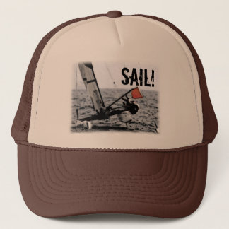 Gorra De Camionero Imagen de Catamarán de la carrera de barcos