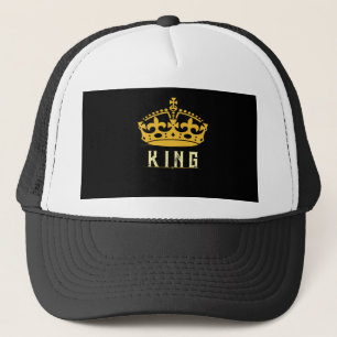 Gorra De Camionero Imagen de Corona Texto KING Estilo Real Blanco Gor