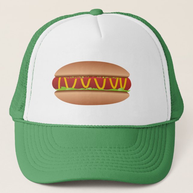 Gorra De Camionero Imagen de Hotdog (Anverso)