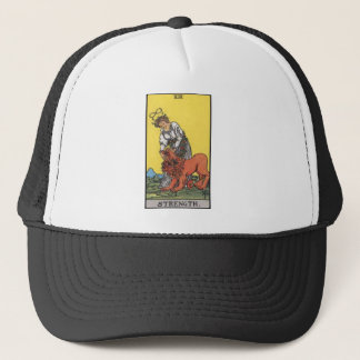 Gorra De Camionero imagen de la tarjeta de la fuerza del tarot