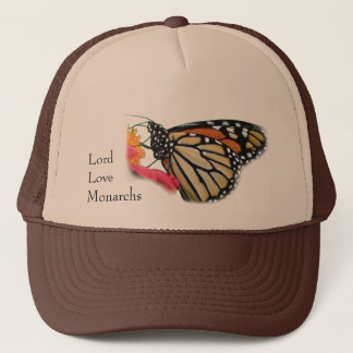 Gorra De Camionero Imagen de mariposa de los monarcas de amor del Señ