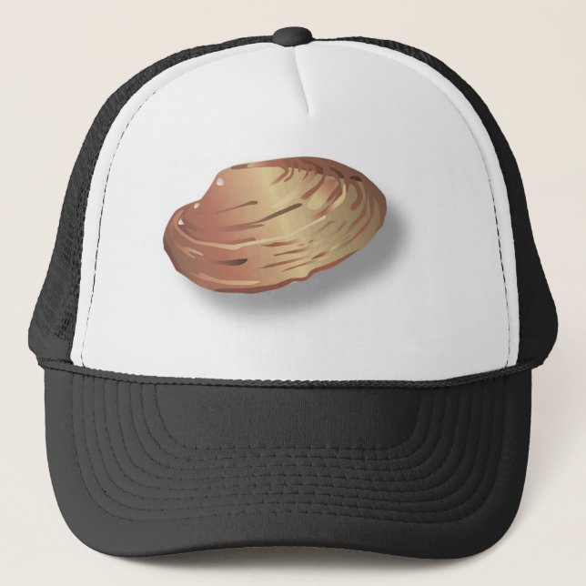 Gorra De Camionero Imagen de shell de clam (Anverso)