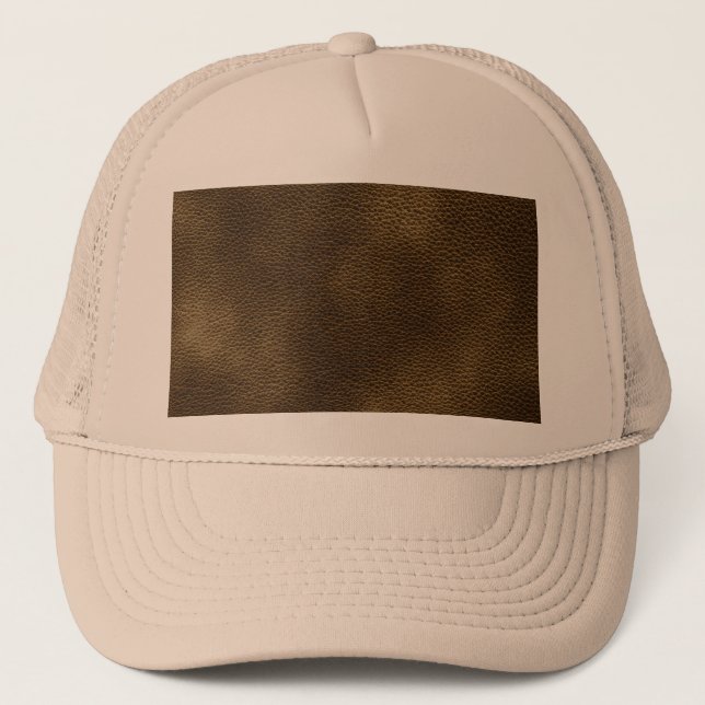 Gorra De Camionero Imagen del cuero de Brown (Anverso)