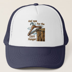 Gorra De Camionero Imagen divertida de la colgante del acantilado con