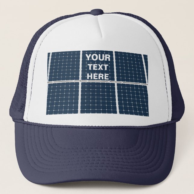 Gorra De Camionero Imagen divertida de un panel de energía solar (Anverso)