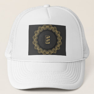 Gorra De Camionero Imagen elegante de la letra inicial E impresa en g