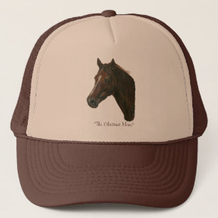 Gorra De Camionero imagen equina de caballo marrón marrón