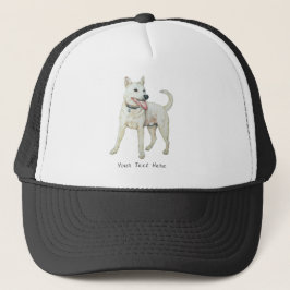 Gorra De Camionero imagen original del bulldog blanco americano jadea