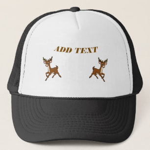 Gorra De Camionero Imágenes de ciervos elegantes a los lados izquierd