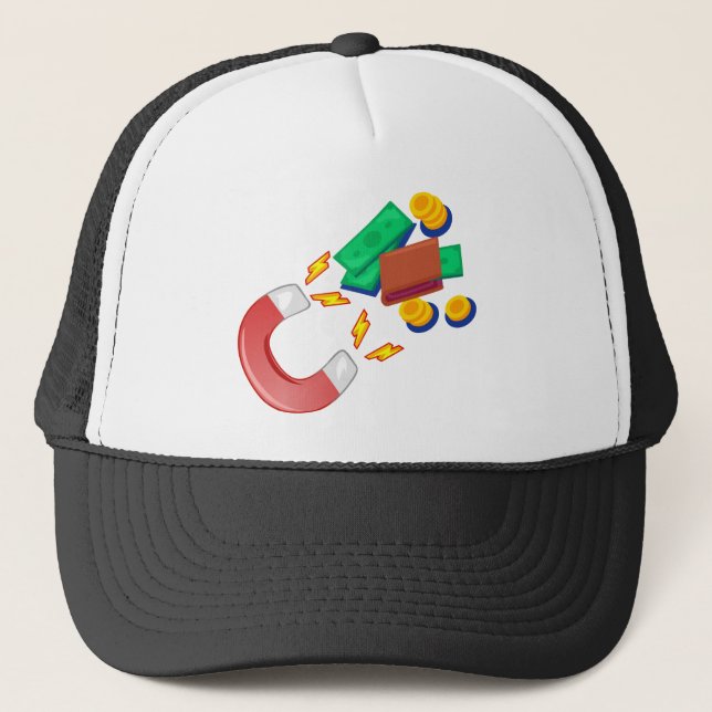 Gorra De Camionero Imán monetario (Anverso)