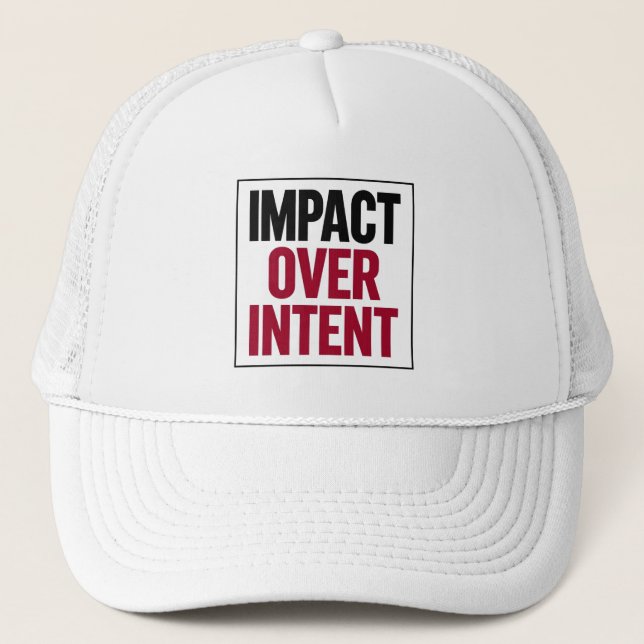 Gorra De Camionero Impacto Sobre Intención (Anverso)