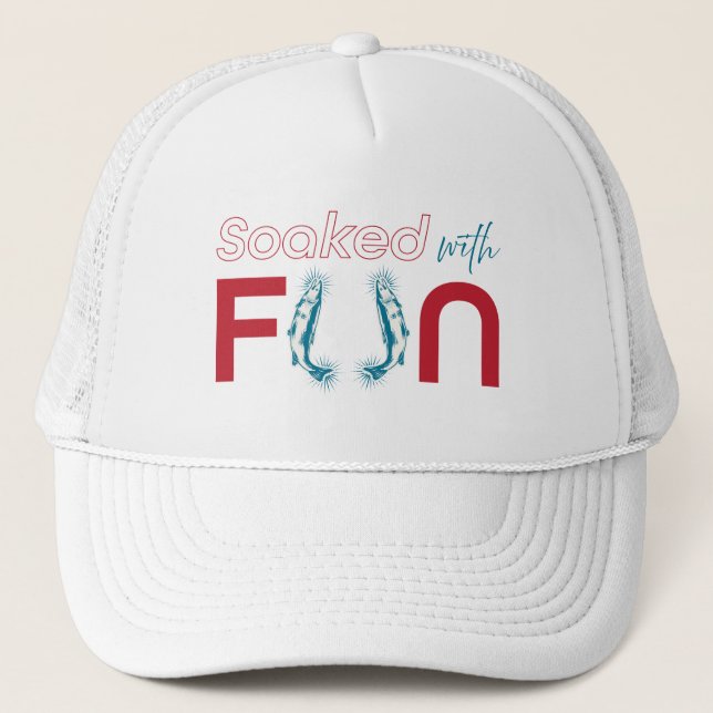 Gorra De Camionero Impregnado de diversión - Tee de verano inspirado  (Anverso)