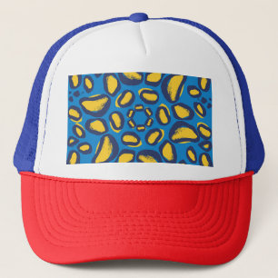 Gorra De Camionero Impresión colorida de leopardo, textura perfecta.