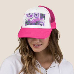 Gorra De Camionero Impresión de arte con motivo de amor