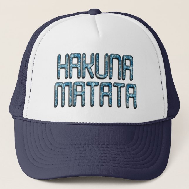 Gorra De Camionero Impresión de arte de Hakuna Matata 3D (Anverso)