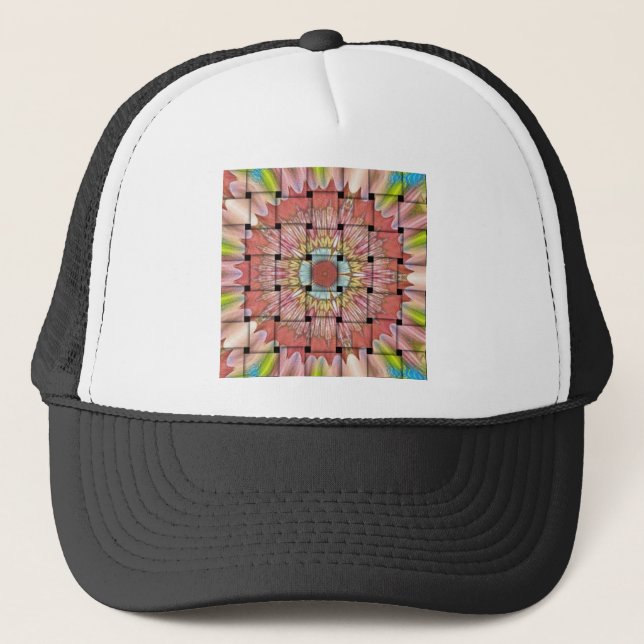 Gorra De Camionero Impresión de arte de inspiración africana - Diseño (Anverso)