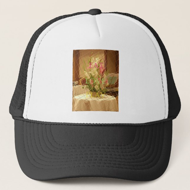 Gorra De Camionero Impresión de arte de los floros reflejados (Anverso)