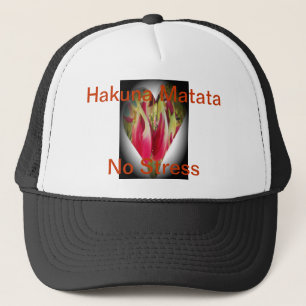 Gorra De Camionero Impresión de arte floral cardíaco