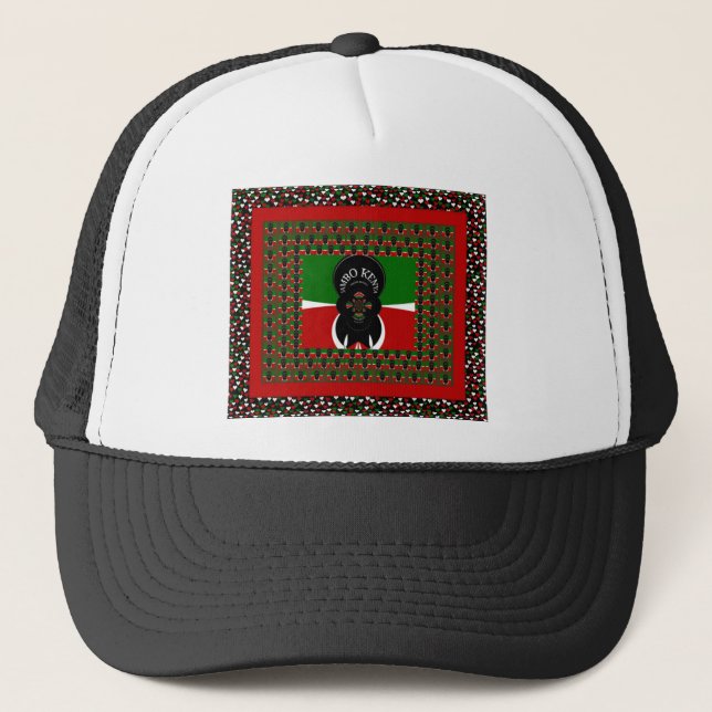 Gorra De Camionero Impresión de arte Jambo Kenya (Anverso)