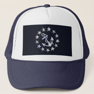 Gorra De Camionero Impresión de bandera náutica de fibra de carbono a