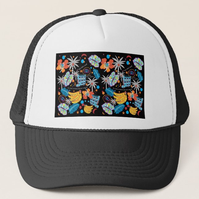 Gorra De Camionero impresión de caída (Anverso)