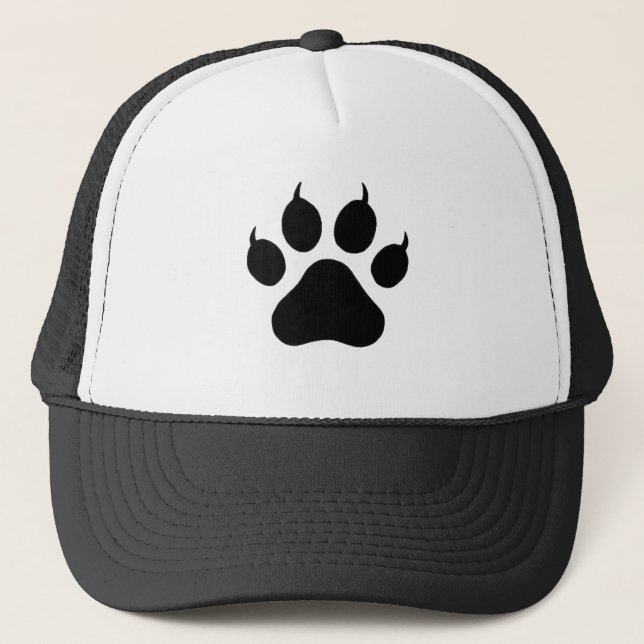 Gorra De Camionero Impresión de la pata (Anverso)