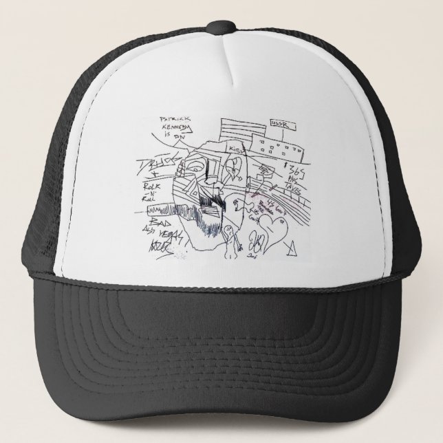 Gorra De Camionero impresión de patrick kennedy (Anverso)
