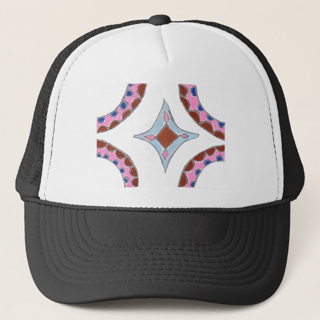 Gorra De Camionero Impresión de pintura de aceite de Mandala (Anverso)