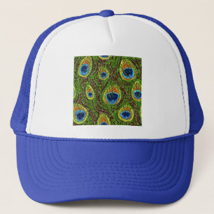 Gorra De Camionero Impresión de plumas de pavo real colorido RAB Rock