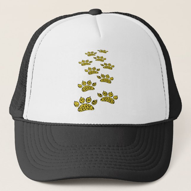 Gorra De Camionero Impresión de traza leopardo (Anverso)