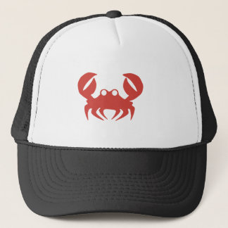 Gorra De Camionero Impresión del cangrejo