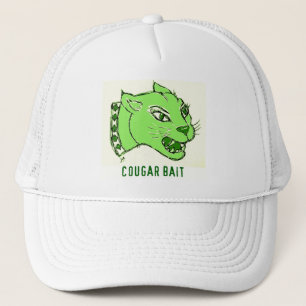 GORRA DE CAMIONERO IMPRESIÓN DEL CEBO DEL PUMA EN VERDE